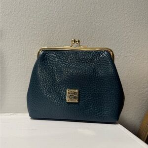 Dooney & Bourke Dark Teal Leather Clutch